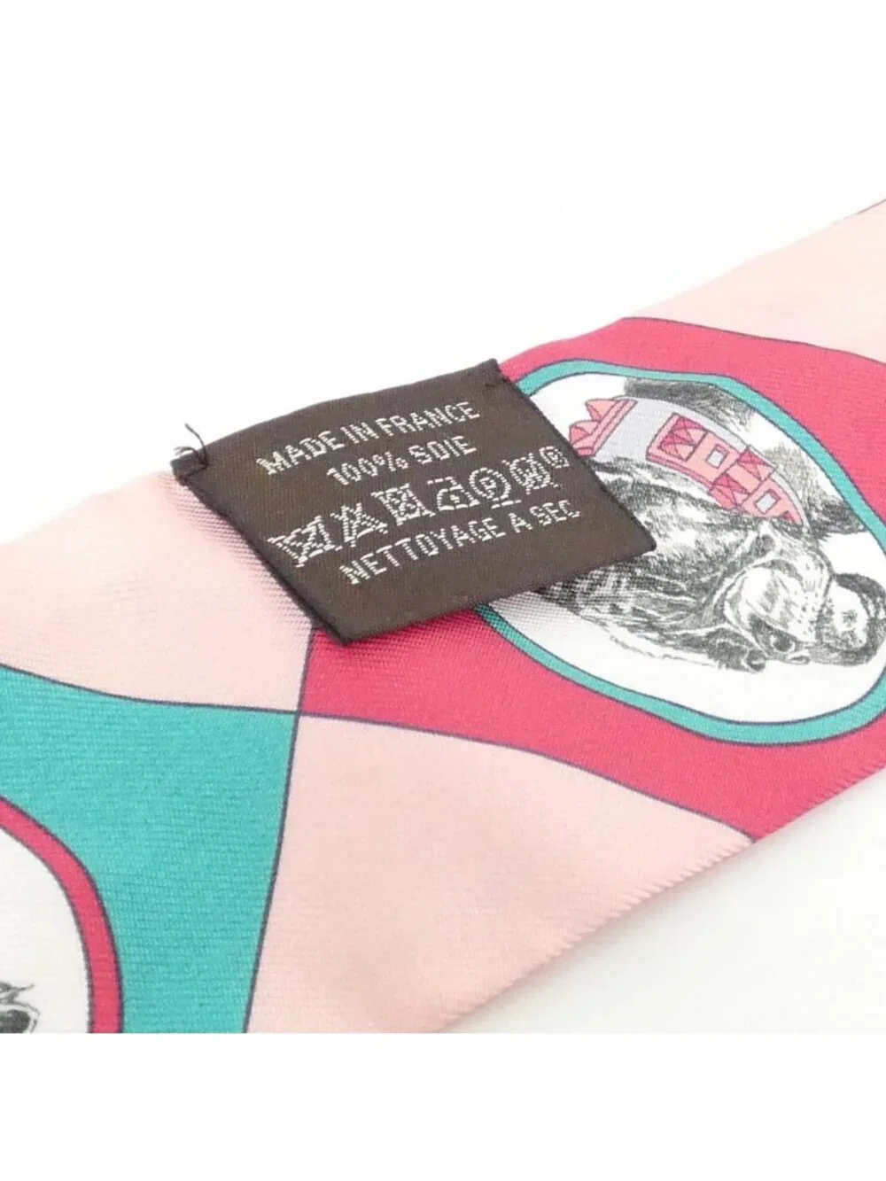 Hermes Colliers Et Chiens Twilly Scarf